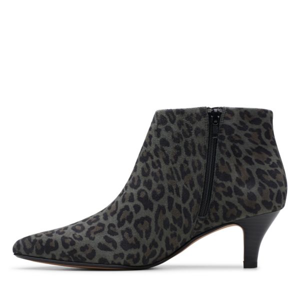 Clarks Womens Linvale Sea Ankle Boots Leopard | UK-187435